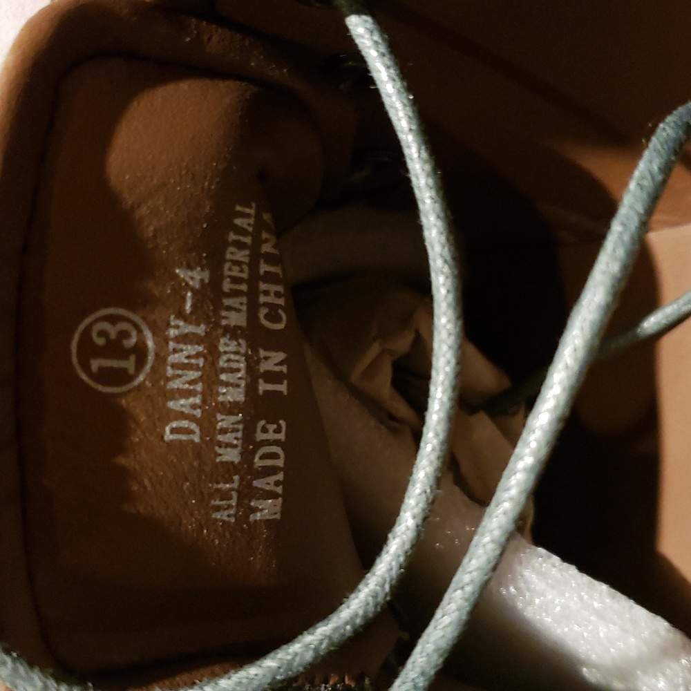 Giraldi NEW 'Danny-4' Chukka Boots Faux Suede NIB Grey Men's 13 - Picture 14 of 16